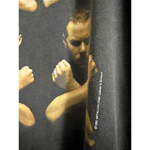 Metallica Birth School Metallica Death Vintage Reprint 1992 Metallica Tag - Picture 2 of 7